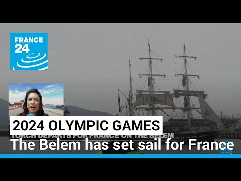 Olympic flame departs for France on the Belem • FRANCE 24 English [Video]