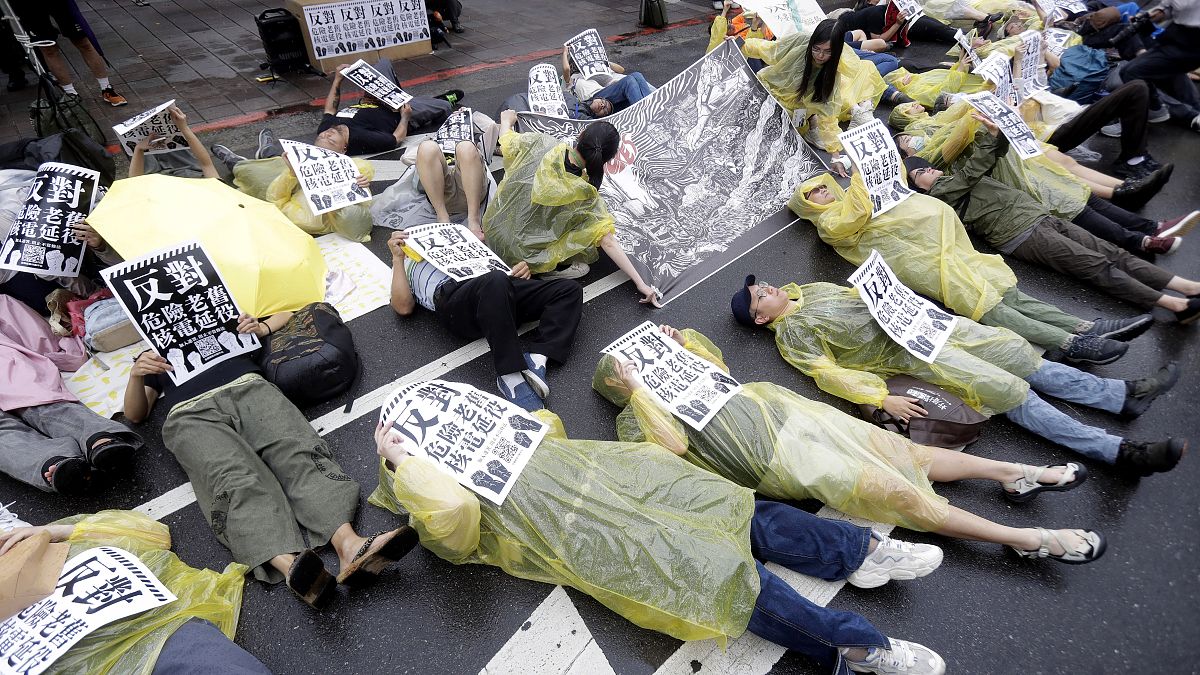 Video. WATCH: Protesters in Taiwan demand closure of nuclear power plants [Video]