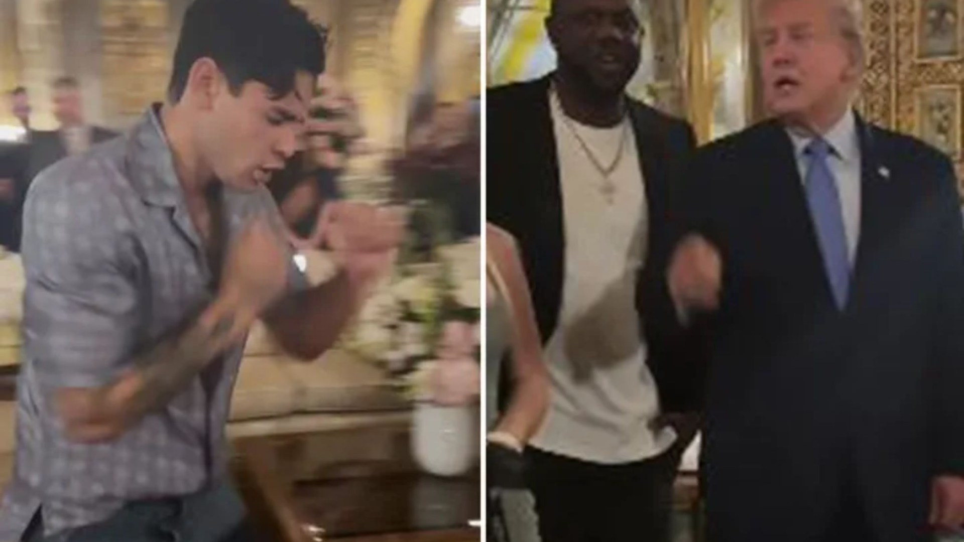 Ryan Garcia shadow boxes in front of Donald Trump in bizarre meeting before revealing who he wants to win US election [Video]