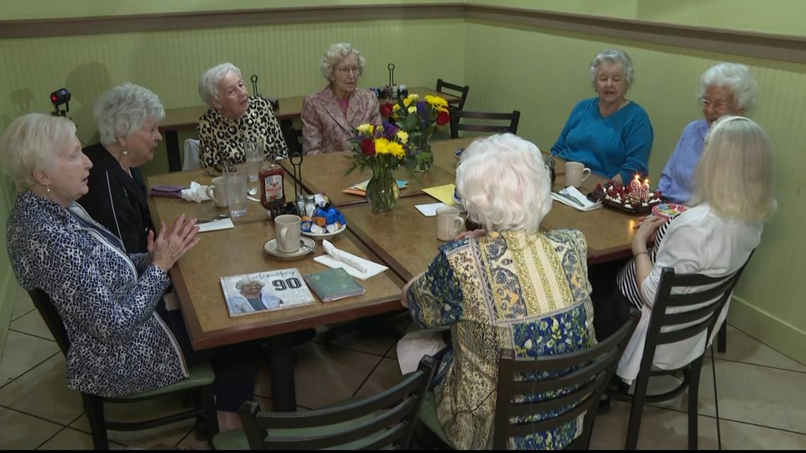 Lawrenceville woman 96th birthday with childhood best friends [Video]