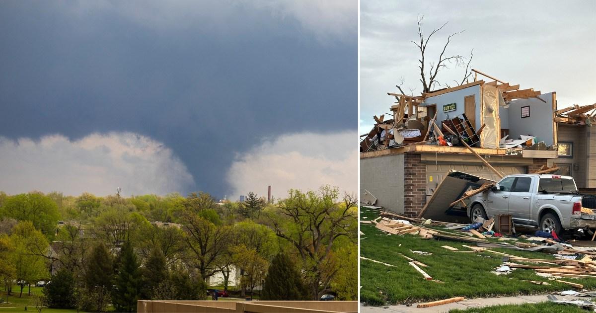 Tornado destroys homes in Nebraska before moving to Iowa in the US | US News [Video]
