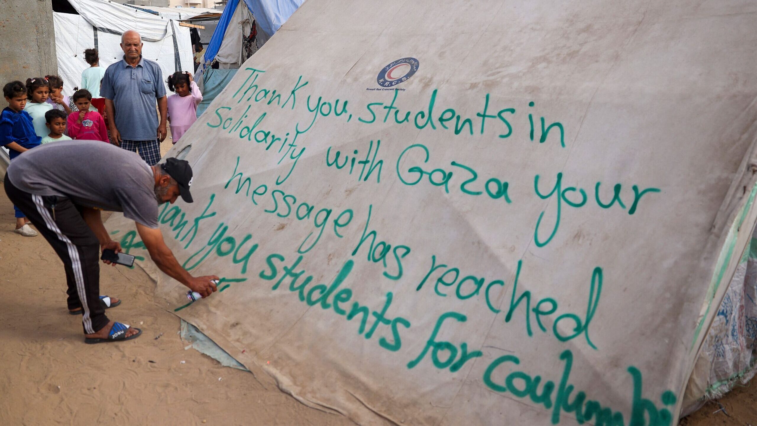 Students and children in Gaza thank pro-Palestinian protesters at US college campuses [Video]