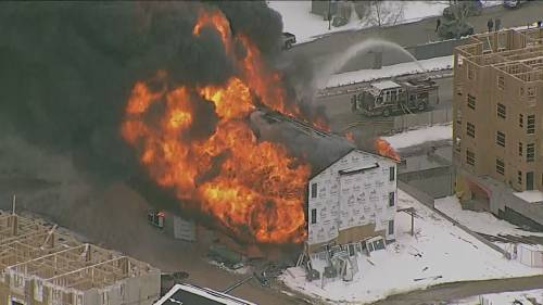 Fire destroys building under construction in northwest Calgary [Video]