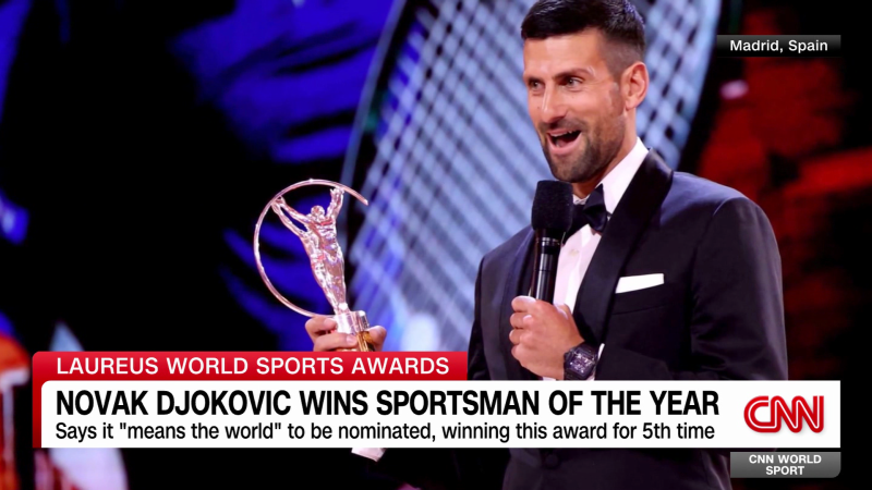Novak Djokovic named Laureus Sportsman of the Year [Video]