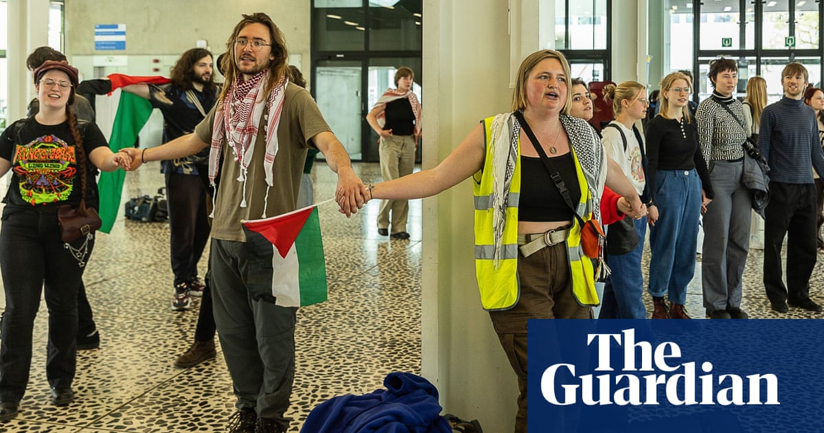 Belgian students occupy Ghent University building in climate and Gaza protest  video | World news