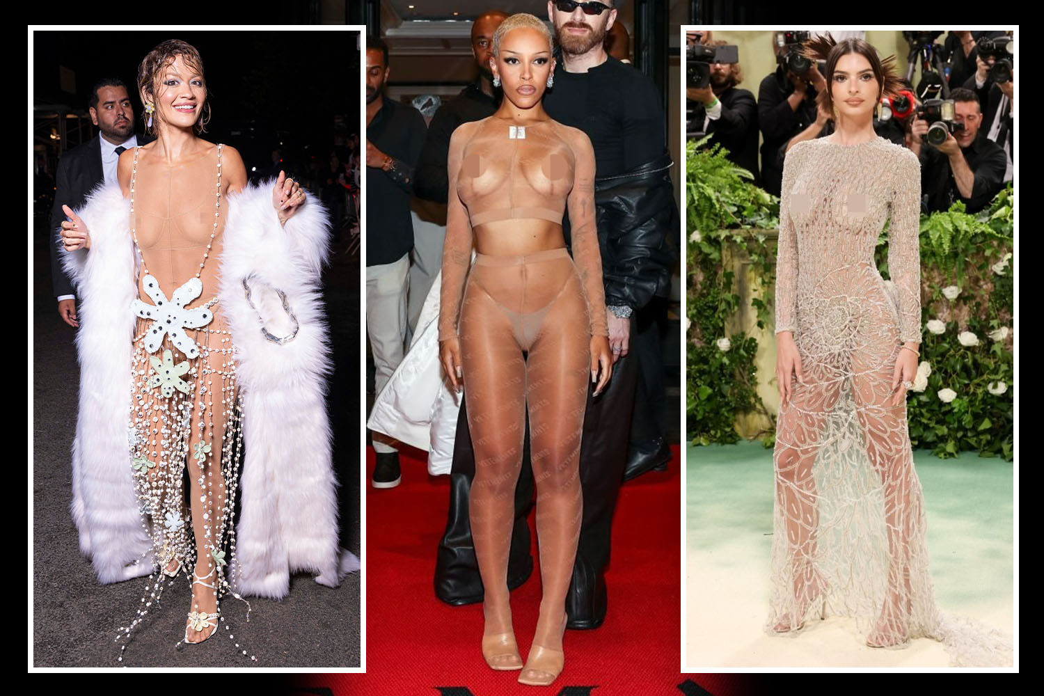 From Rita Ora’s daring display to Doja Cat bearing all – stripping off stole the show at this year’s Met Gala [Video]