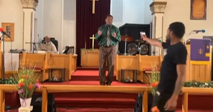 Man arrested after attempting to shoot pastor during livestream sermon – National [Video]