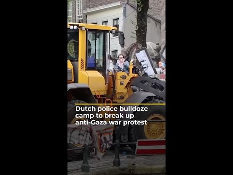 Dutch police bulldoze camp to break up anti-Gaza war student protest | AJ [Video]