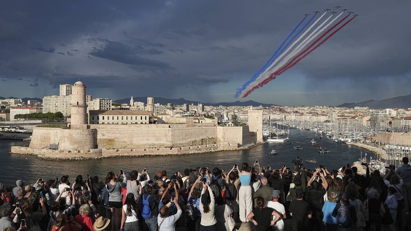 Olympic torch begins journey across France after festive welcome in Marseille before Summer Games  WSOC TV [Video]