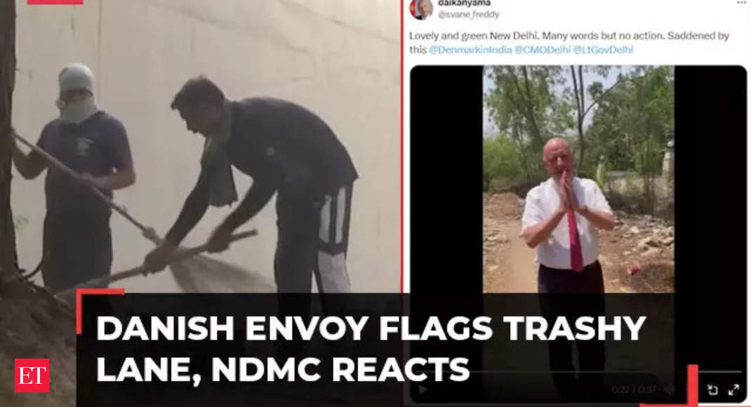 Danish Envoy flagged trashy, dirty lane near embassy in viral video, then this happened – The Economic Times Video