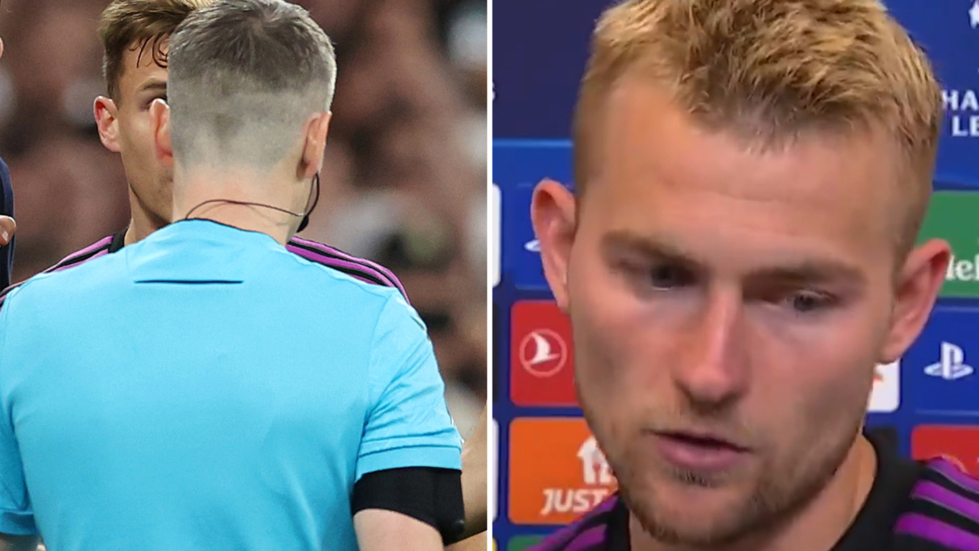 De Ligt reveals linesman APOLOGISED to him for ‘making a mistake’ in controversial decision during Real Madrid defeat [Video]