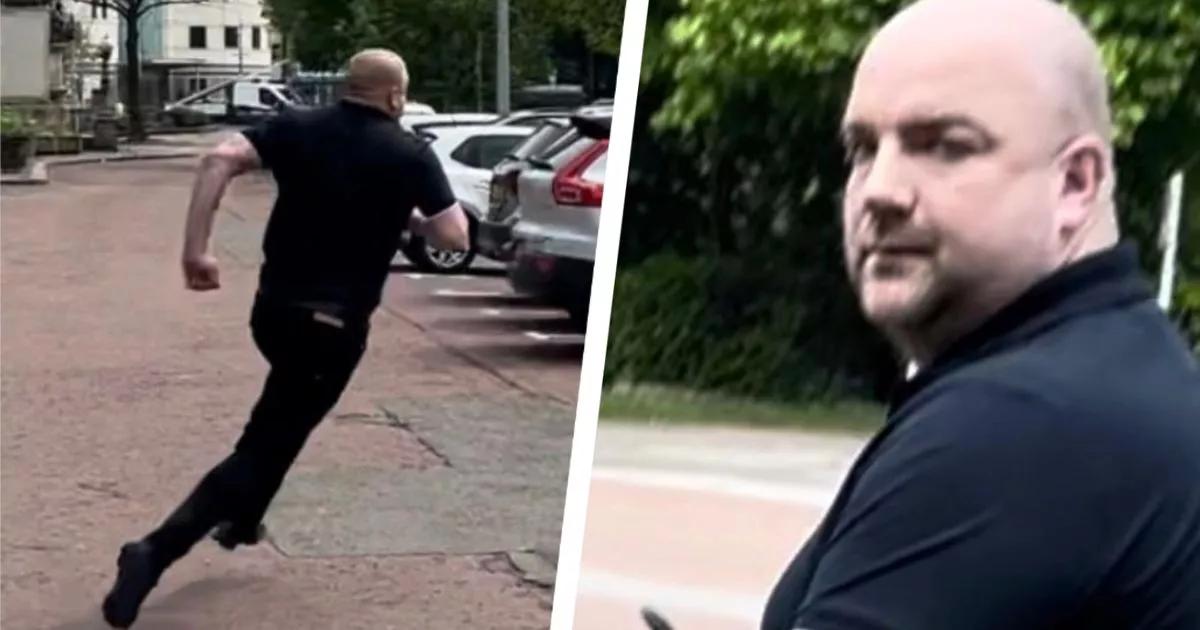 Property developer who made 320,000 from double life sprints away from questions [Video]