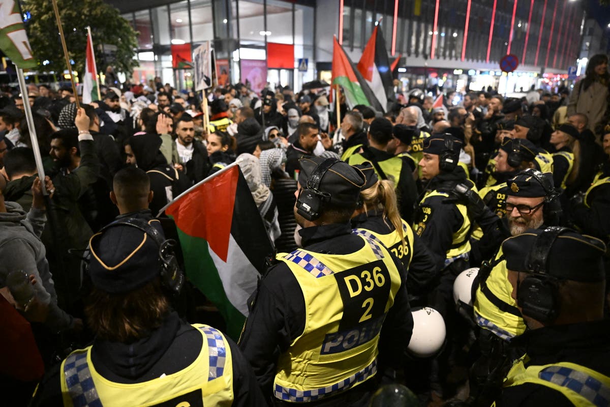 Thousands of pro-Palestinian protesters march in Sweden against Israels Eurovision appearance [Video]