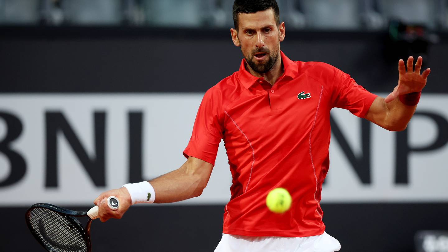Novak Djokovic hit in head by water bottle, needed medical attention after opening win at Italian Open  WSOC TV [Video]