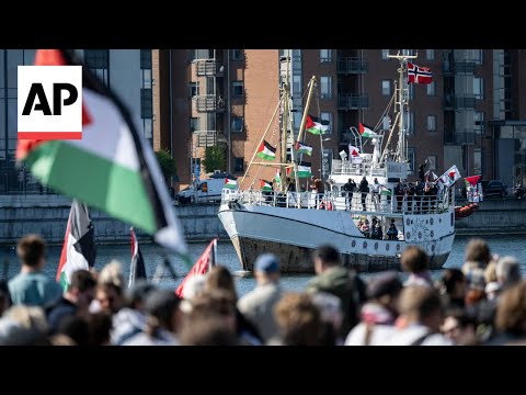 Ship carrying aid for Gaza prepares to leave Sweden during Eurovision [Video]