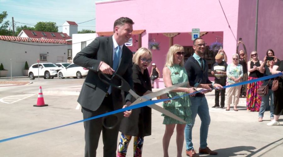 Ribbon Cutting for new ADA Compliant Streetscape in the Paseo [Video]