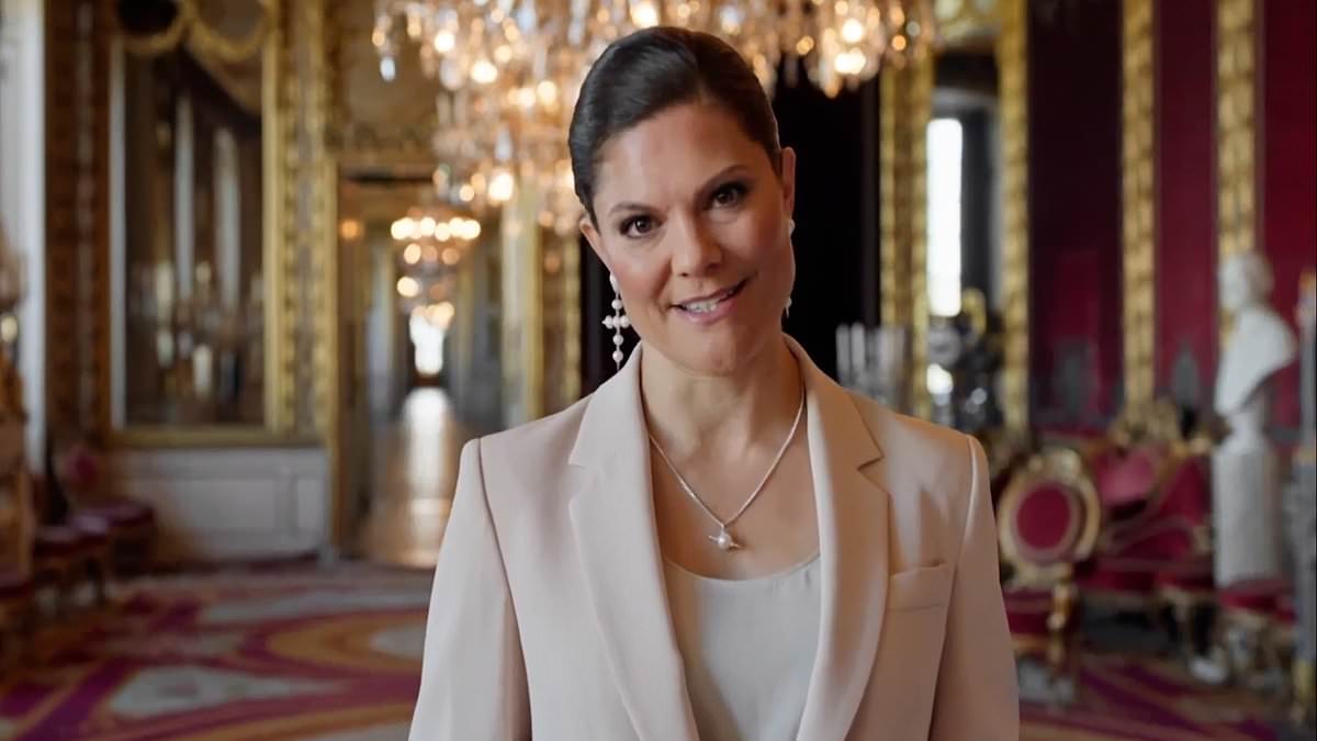 Following in Kate Middleton’s footsteps! Crown Princess Victoria of Sweden becomes the latest royal to open Eurovision after Princess of Wales shocked with her piano segment in 2023 [Video]
