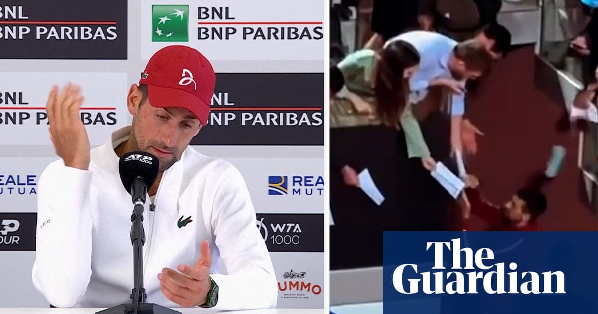 ‘I was completely off’: Djokovic concerned bottle strike may have affected performance video | Sport