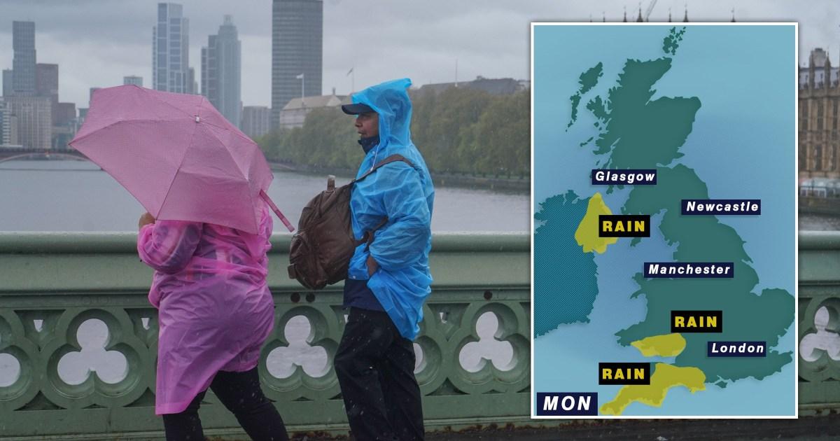 Map shows where heavy rain warnings are in place today | UK News [Video]