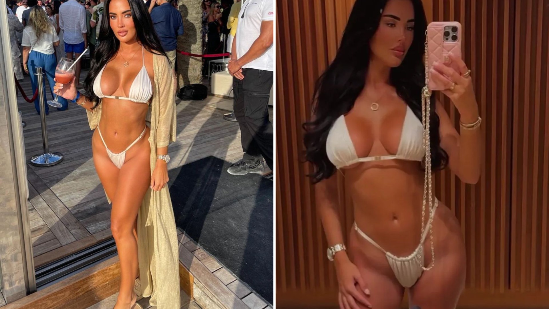 Towies Yazmin Oukhellou strips down to very daring bikini after being snubbed by former co-stars [Video]
