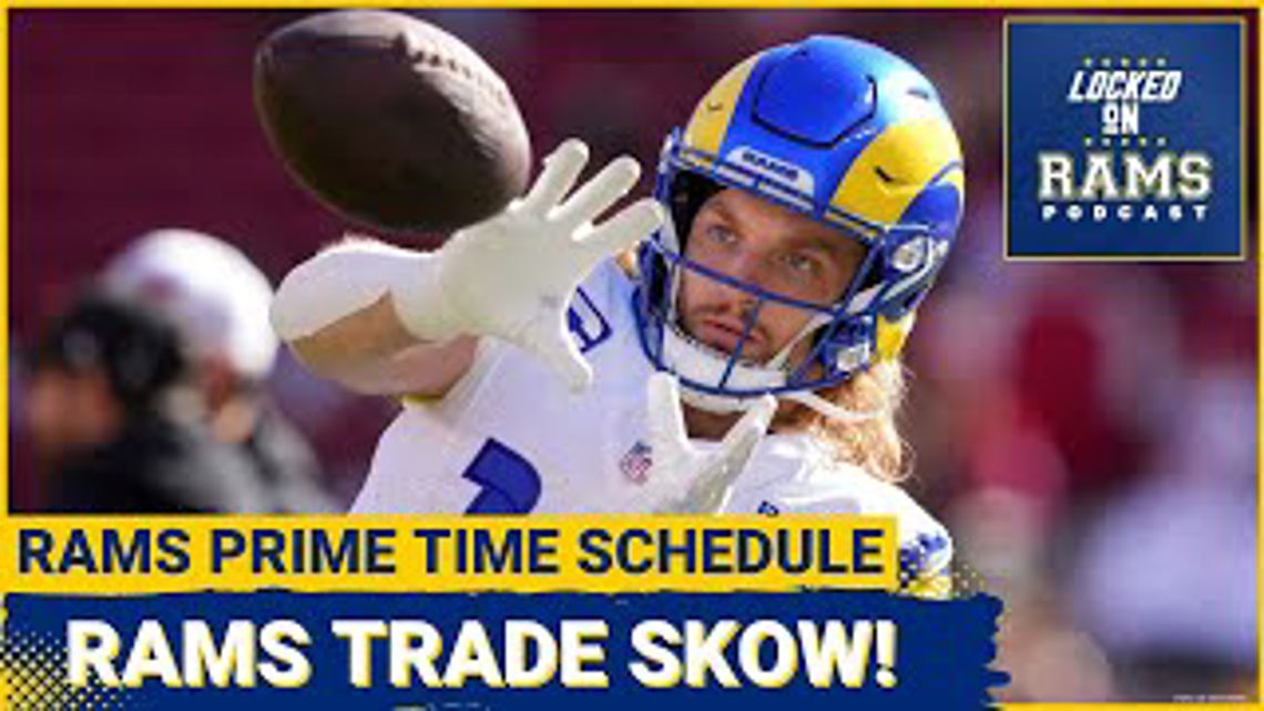 Rams Trade Ben Skowronek to Texans! Rams Wide Reciever Depth Chart, How Many Primetime Games For LA? [Video]