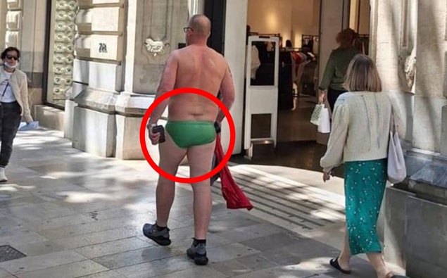 Mans speedo shorts sparks fury from Mallorca locals [Video]
