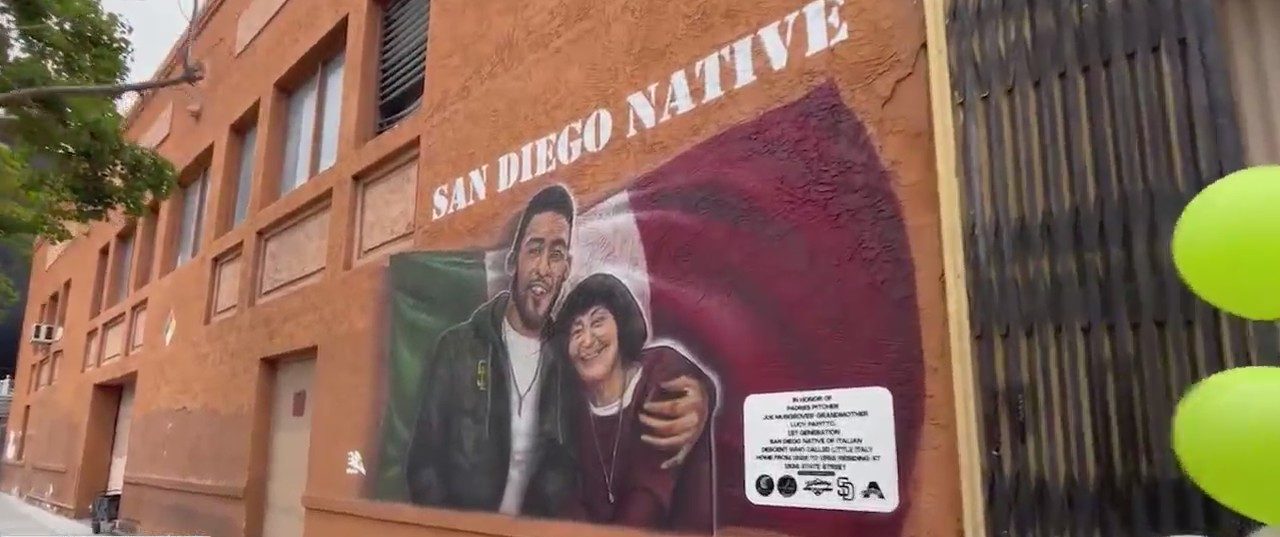 New mural featuring Padres pitcher Joe Musgrove and his late grandmother unveiled in Little Italy [Video]