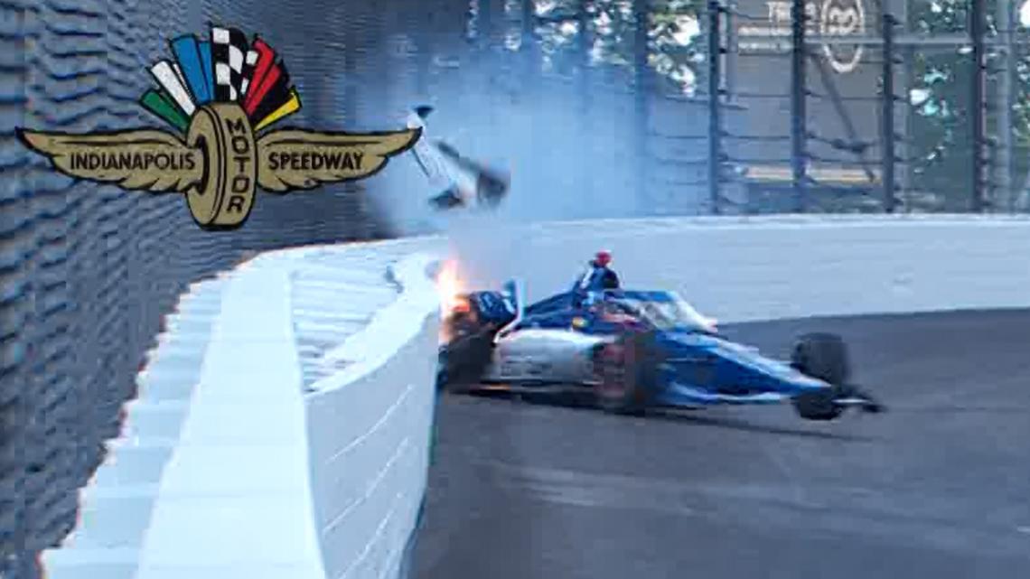 WATCH: Linus Lundqvist hits the wall at Indy 500 practice [Video]