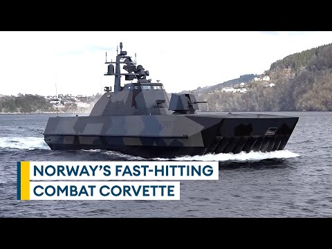 Norway’s camouflaged Skjold-class corvette designed to hit hard and then disappear [Video]