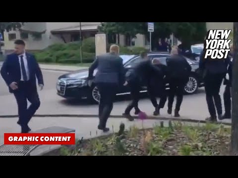Slovakian Prime Minister Robert Fico is rushed to car after being shot [Video]