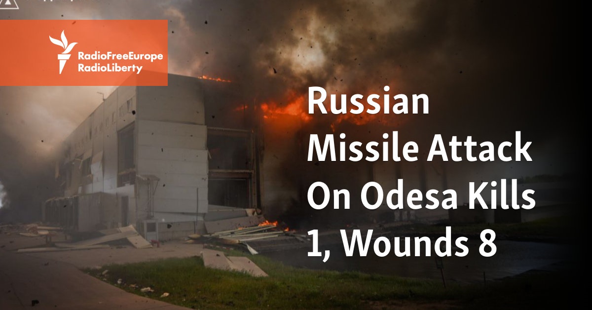 Russian Missile Attack On Odesa Kills 1, Wounds 8 [Video]