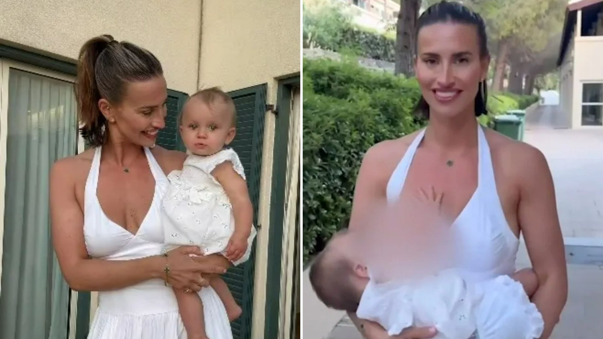 Ferne McCann cruelly mum-shamed as she breastfeeds in public while on luxury holiday in Croatia [Video]