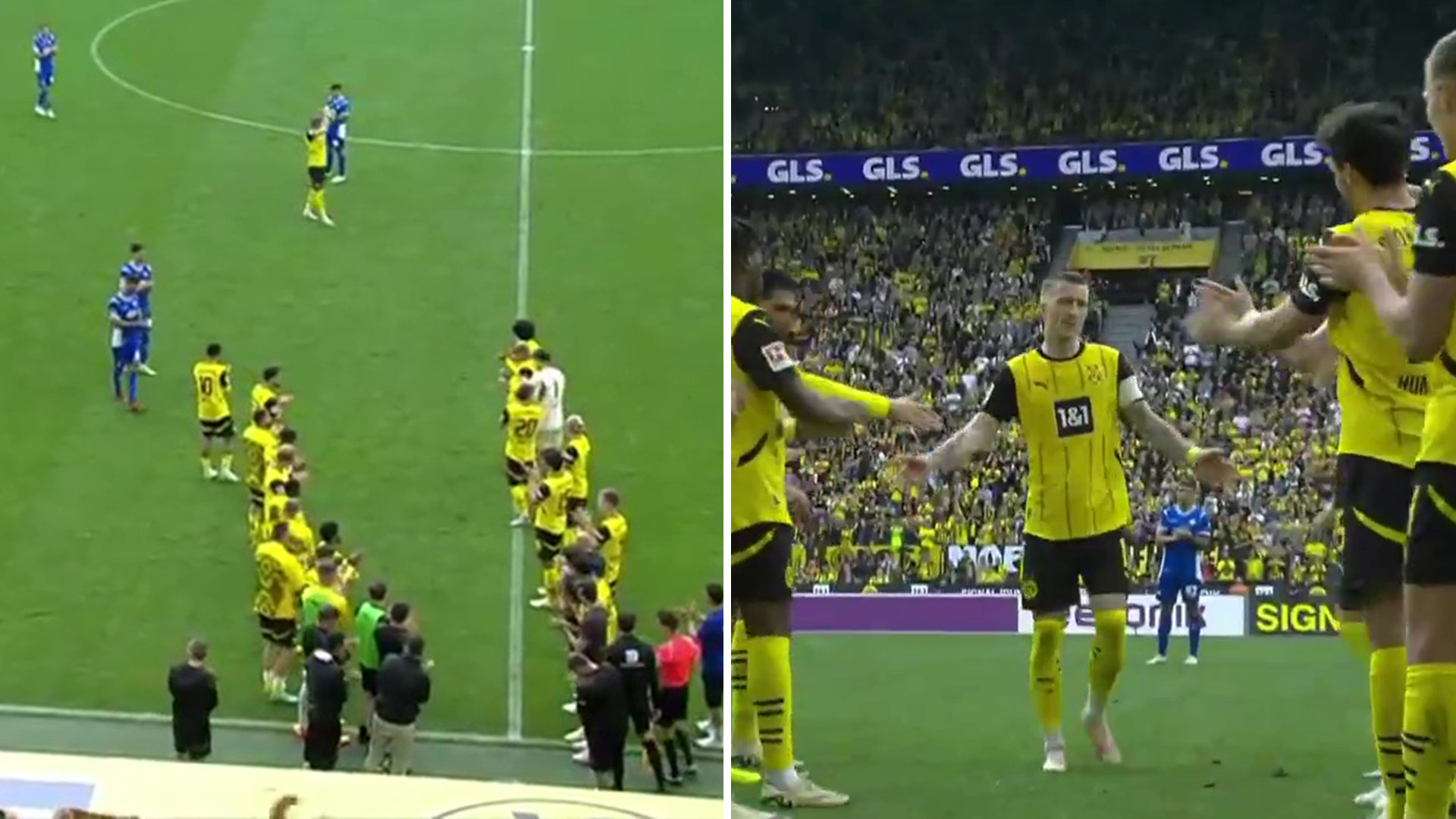 Watch emotional moment Marco Reus says goodbye to Dortmund as stadium and players all give him incredible send-off [Video]