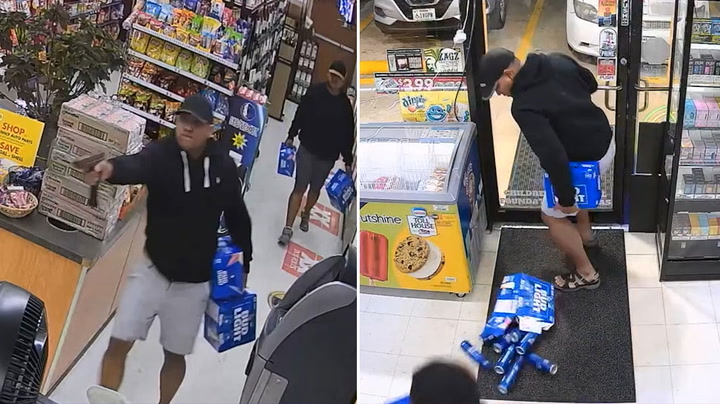 Man steals beer from gas station, pulls gun on employee, drops crate | News [Video]