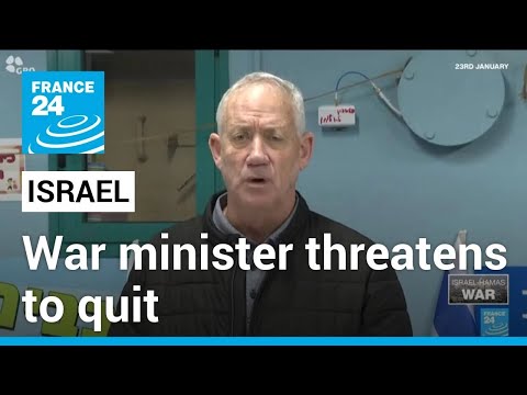 Israel war minister Benny Gantz threatens to quit and demands new plan for Gaza • FRANCE 24 [Video]