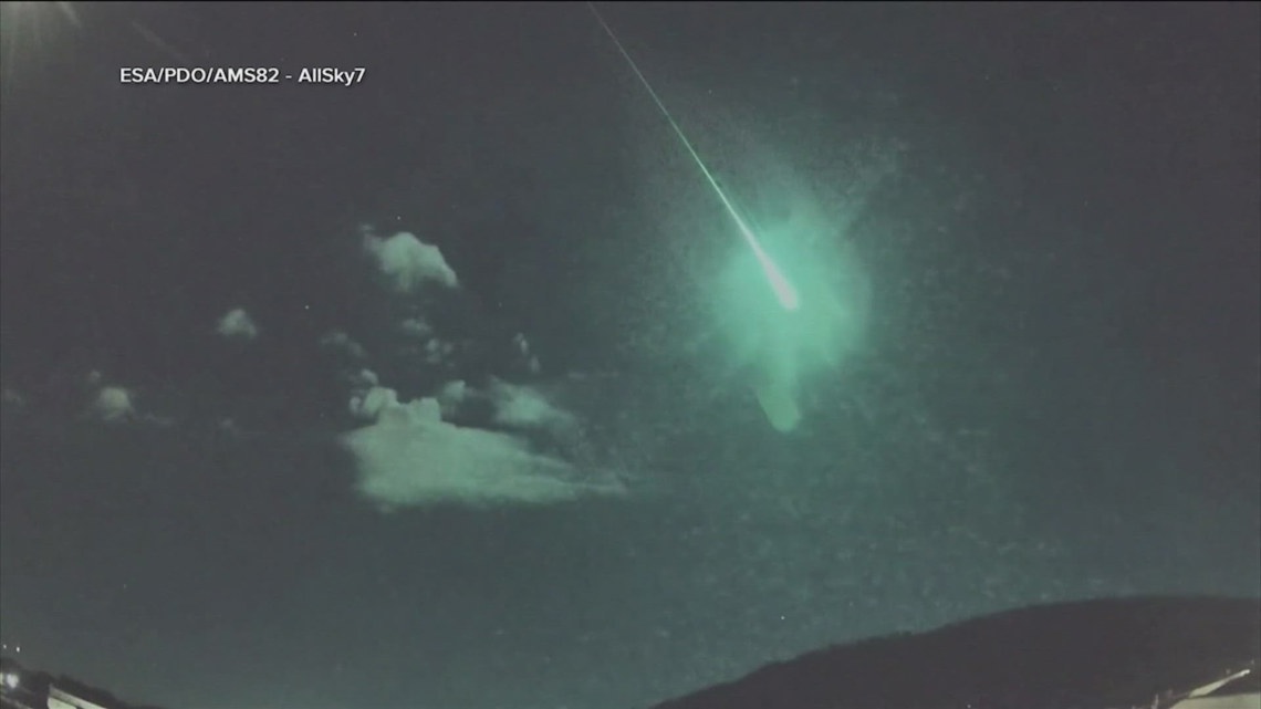Comet fragment recorded in Spain and Portugal [Video]