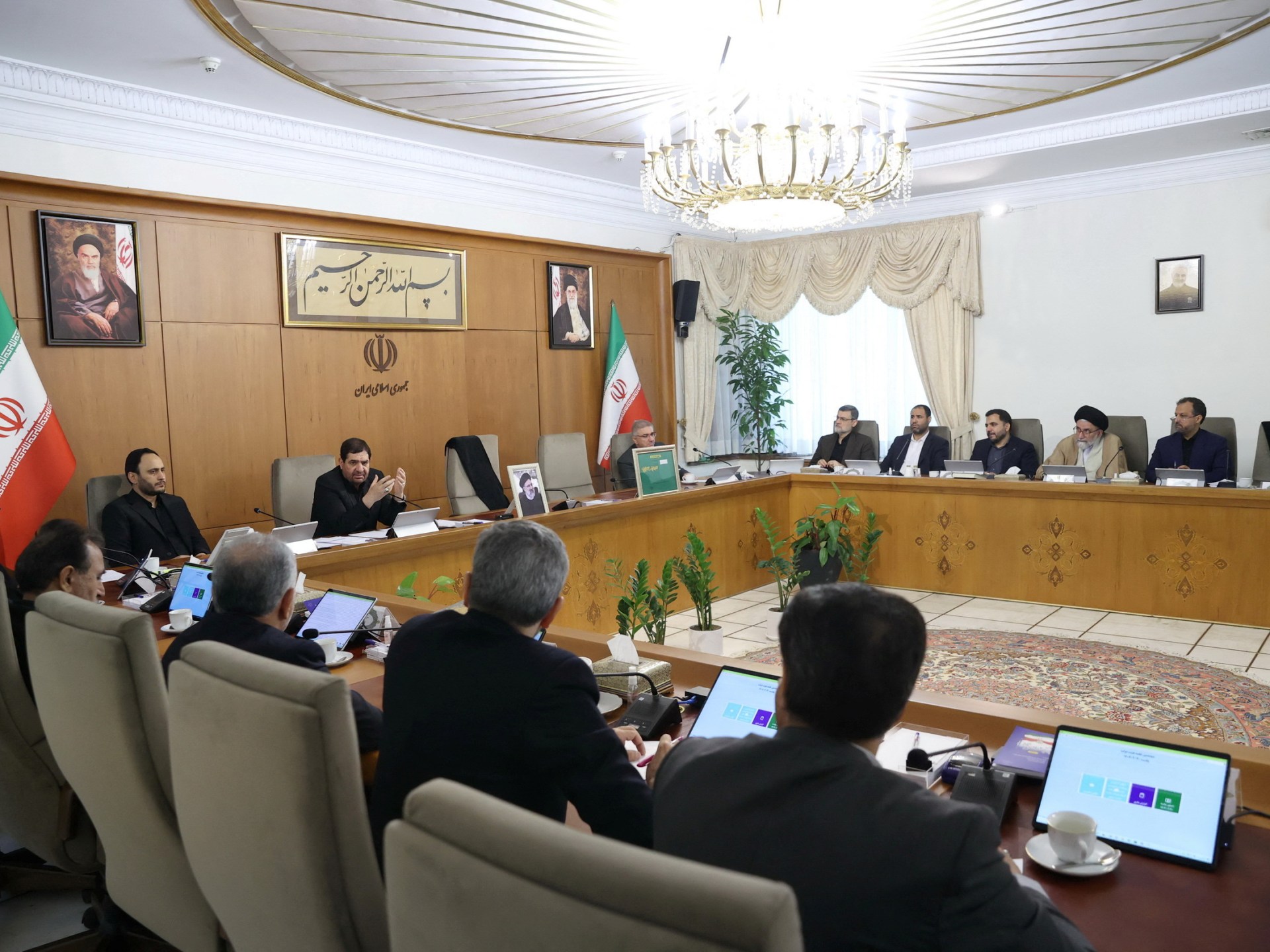 Irans interim president holds first cabinet meeting | Politics [Video]