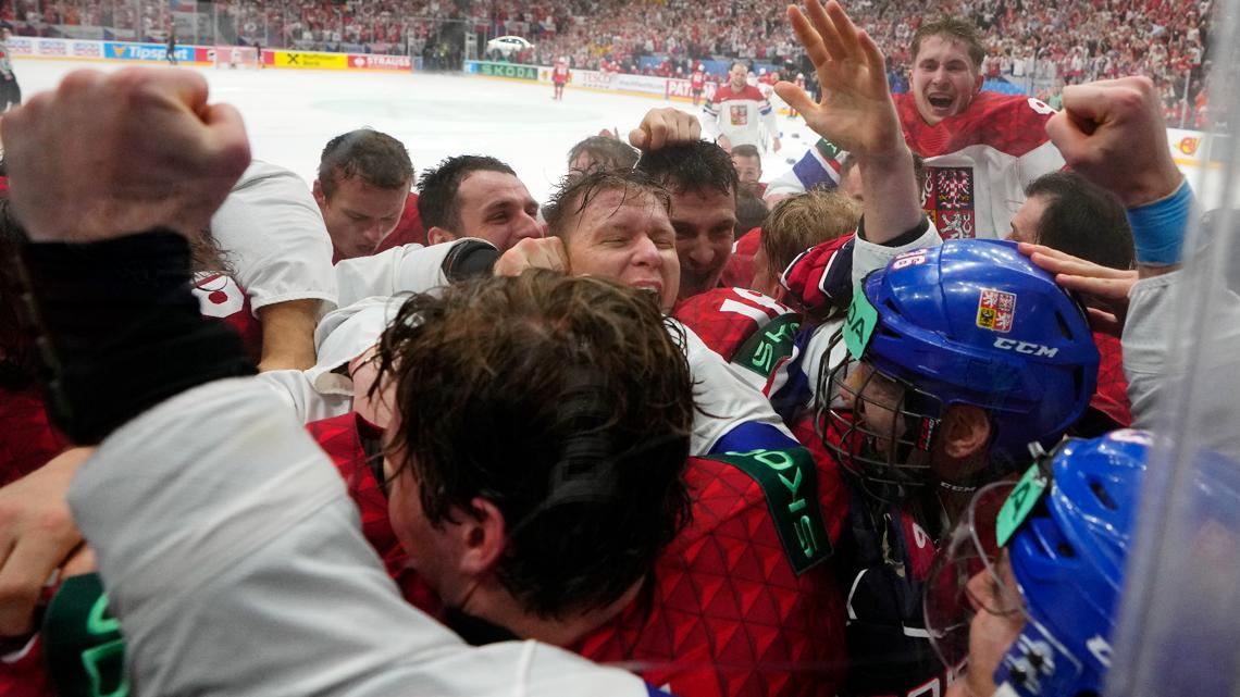 Czechia shuts out Switzerland 2-0 to win hockey world championship [Video]