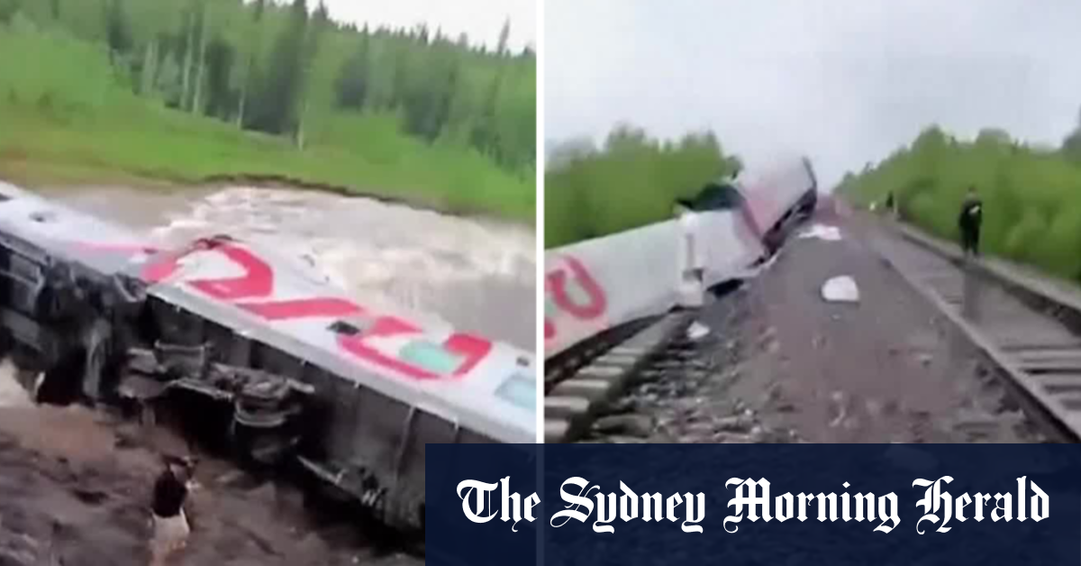 70 people injured after train derails in Russia [Video]