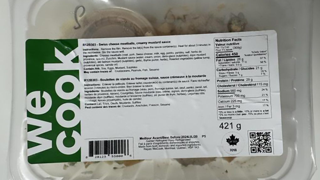 WeCook meatballs recalled in Canada [Video]