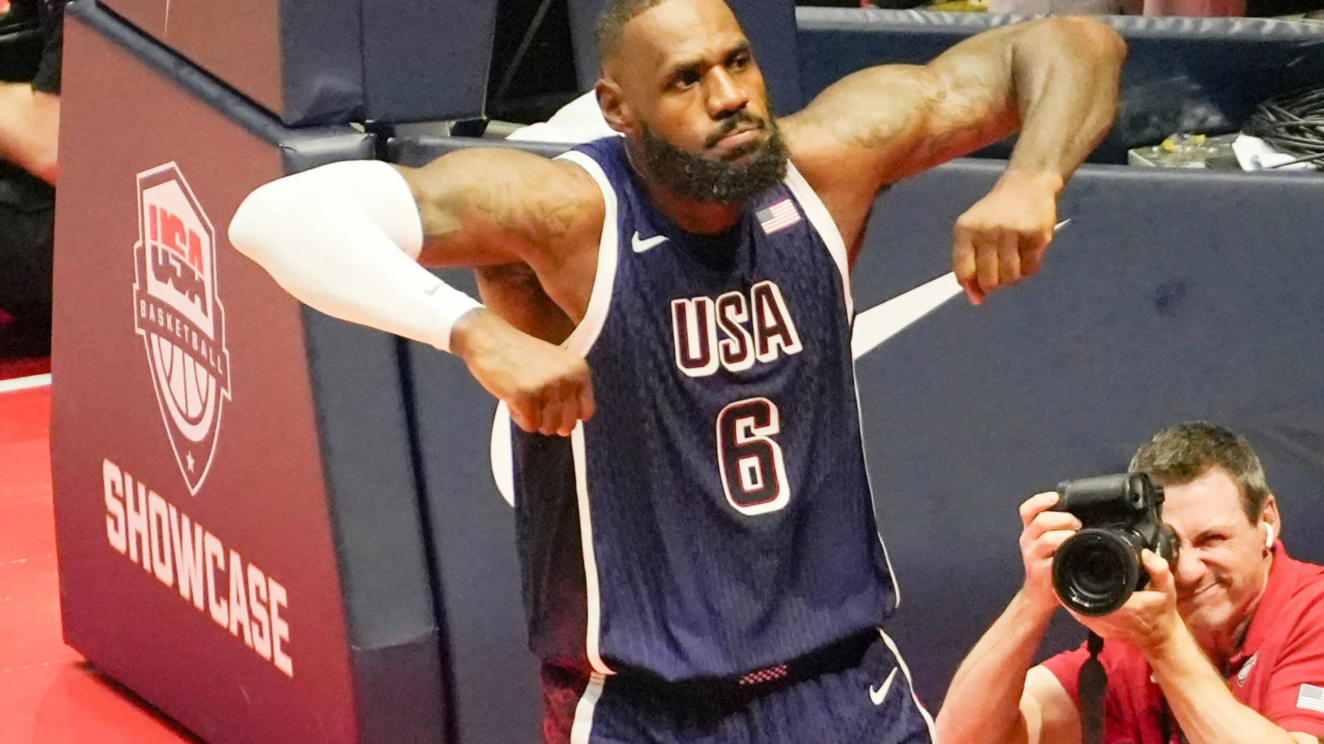 ‘It felt brand new’ admits LeBron James after returning to city of last Olympic triumph and being named USA flag bearer [Video]