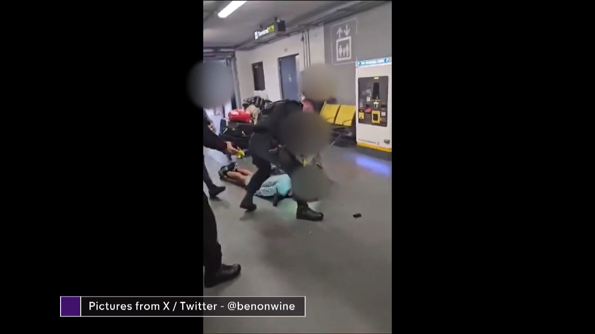 Manchester police officer suspended over kicking and stamping video  Channel 4 News