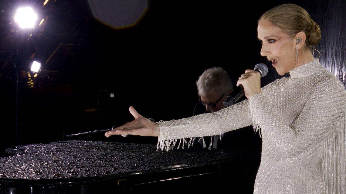 Celine Dion performs during Olympics Opening Ceremony [Video]